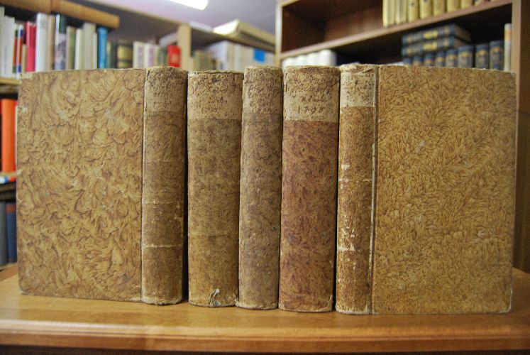 Bd. 1 Ehe-Geseze des Herzogthums Wirtemberg, in einem vollständigen systematischen Auszug aller dahin einschlagenden ältern und neuern Verordnungen, Rescripten, Resolutionen und Decreten. Bde. 2-4 Geseze des Herzogthums Wirtemberg aus ältern und neuen Verordnungen, Rescripten, Resolutionen und Dekreten. Bd. 5 Kirchen-Geseze des Königreichs Württemberg in Hinsicht auf den Evangelisch-Lutherischen Religions-Theil in einem vollständigen Auszuge aus den Königlichen Verordnungen von dem Anfange des Jahres 1798 bis zu dem Ende des Jahres 1808. Eine Fortsetzung der Hartmann`schen Sammlung von Kirchen-Gesezen. Beigebunden Die Königlich-Württembergischen Verordnungen in Schulsachen für evangelisch-lutherische Kirchen- und Schullehrer zur Erleichterung ihrer Amtsführung, in einem alphabetischen Auszuge dargestellet von Phil. Heinrich Schuler, Superintendenten und Stadtpfarrer in Freudenstadt.