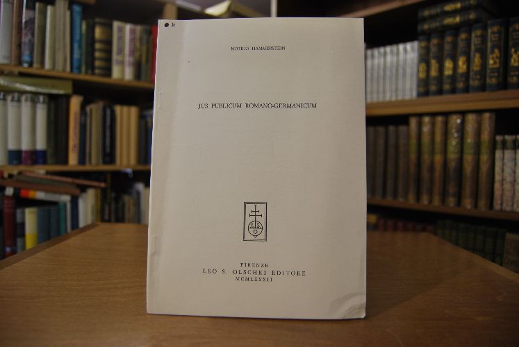 Sonderdruck des Aufsatzes "Jus Publicum Romano-Germanicum." Aus Diritto e Potere Nella Storia Europea.