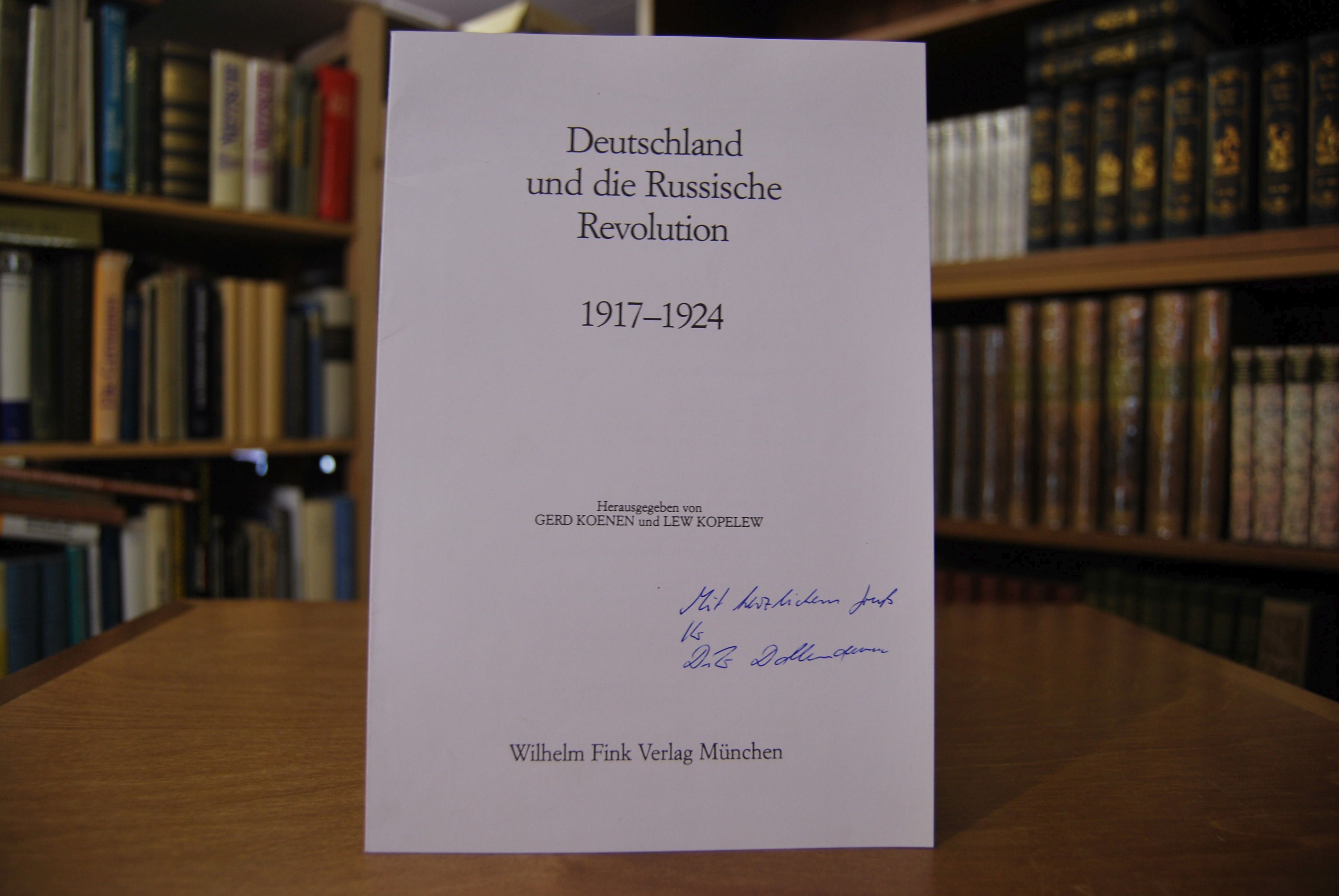 Sonderdruck des Aufsatzes "Theorie im Handgemenge. Die russische Revolution in der Kritik der deutschen Soziologie und Geschichtswissenschaft." Aus Deutschland und die Russische Revolution 1917-1924, hrsg. von Gerd Koenen und Lew Kopelew.
