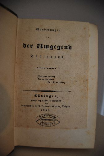 Wanderungen in der Umgegend Tübingens.