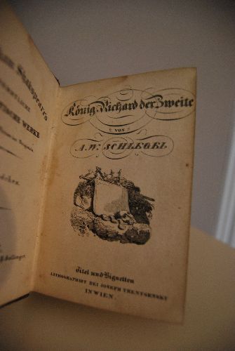 William Shakespeare`s Saemmtliche Dramatische Werke übersetzt im Metrum des Originals.XI.-XIV. Bändchen in einem Band (apart).