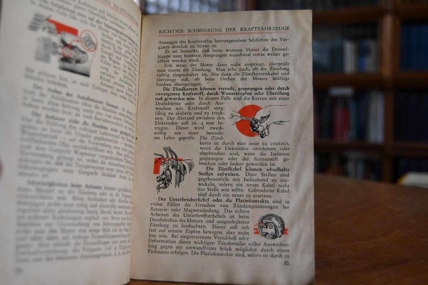 Die richtige Schmierung der Kraftfahrzeuge.