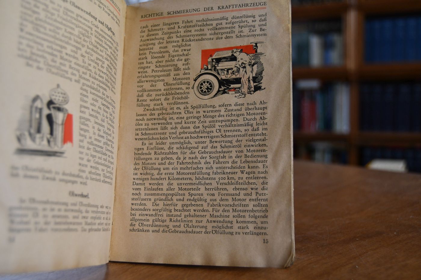 Die richtige Schmierung der Kraftfahrzeuge.