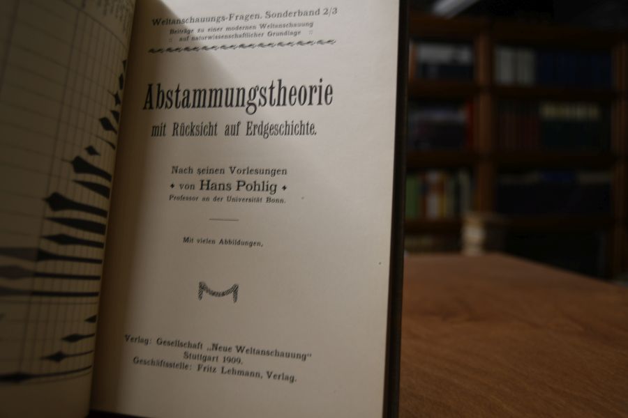 Abstammungstheorie mit Rücksicht auf Erdgeschichte. Nach seinen Vorlesungen.