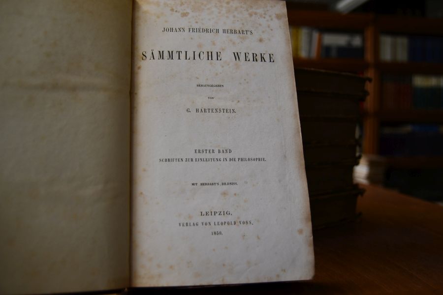 Johann Friedrich Herbart`s Sämmtliche Werke Bde. 1-4, 6, 7, 12 (von 12).