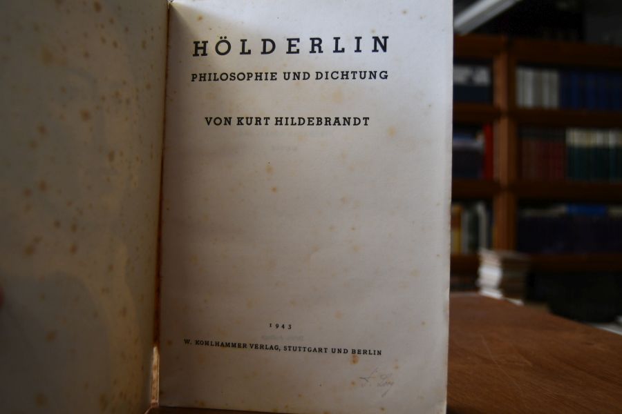 Hölderlin. Philosophie und Dichtung.