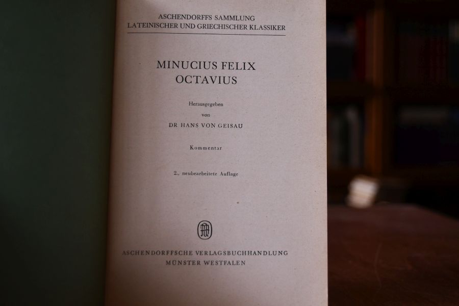 Minucius Felix Octavius. Kommentar.