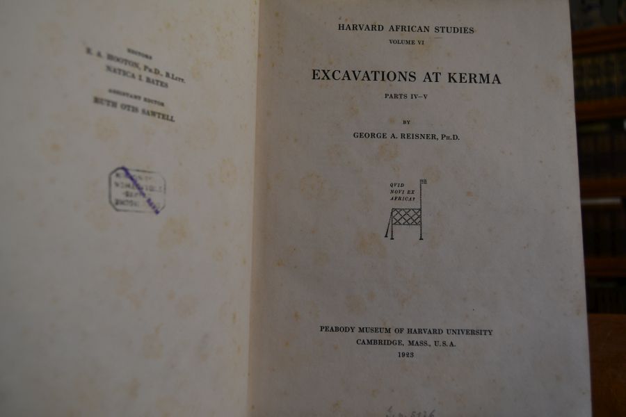Excavations at Kerma Parts I-V in 2 Bdn.
