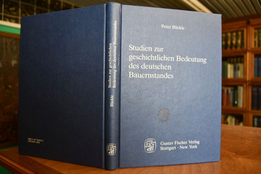 Studien zur geschichtlichen Bedeutung des deutschen Bauernstandes.