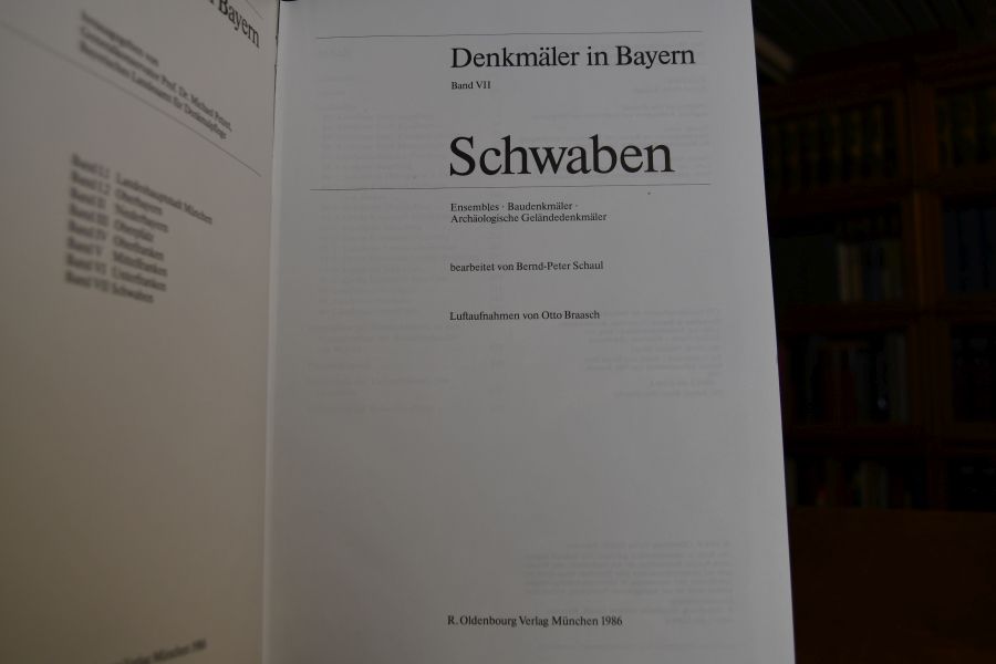 Denkmäler in Bayern. Band VII Schwaben (apart).