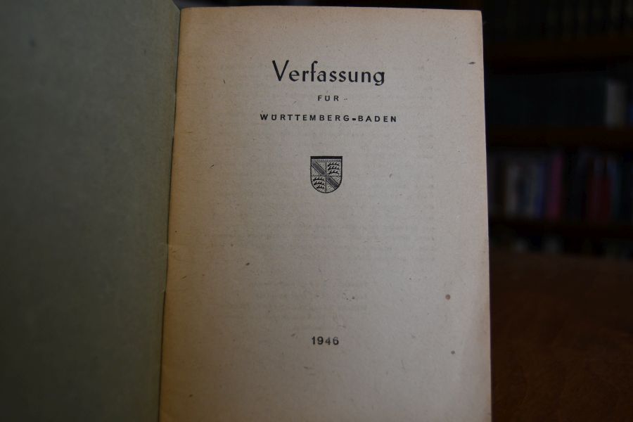 Verfassung für Württemberg-Baden.