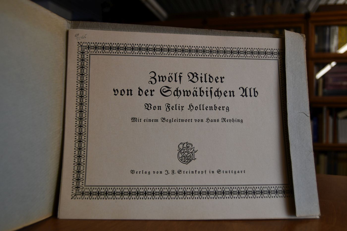 Von der Schwäbischen Alb. Zwölf Aquarelle von Felix Hollenberg.