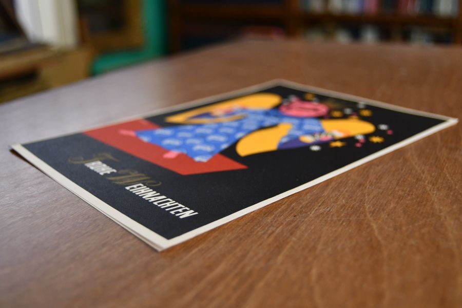 Gubi. Werbefaltblatt für die Weihnachtstage 1952.