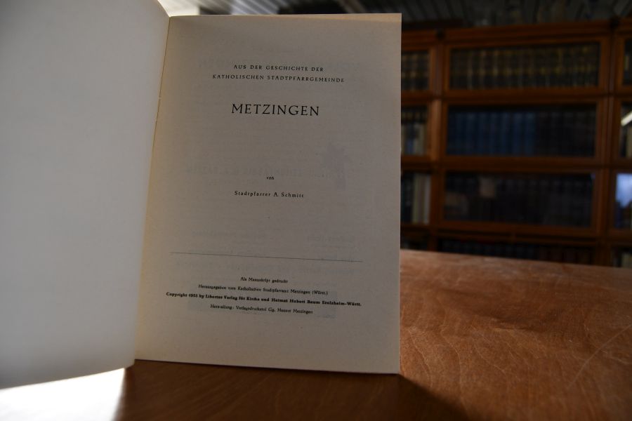 Aus der Geschichte der katholischen Stadtpfarrgemeinde Metzingen.