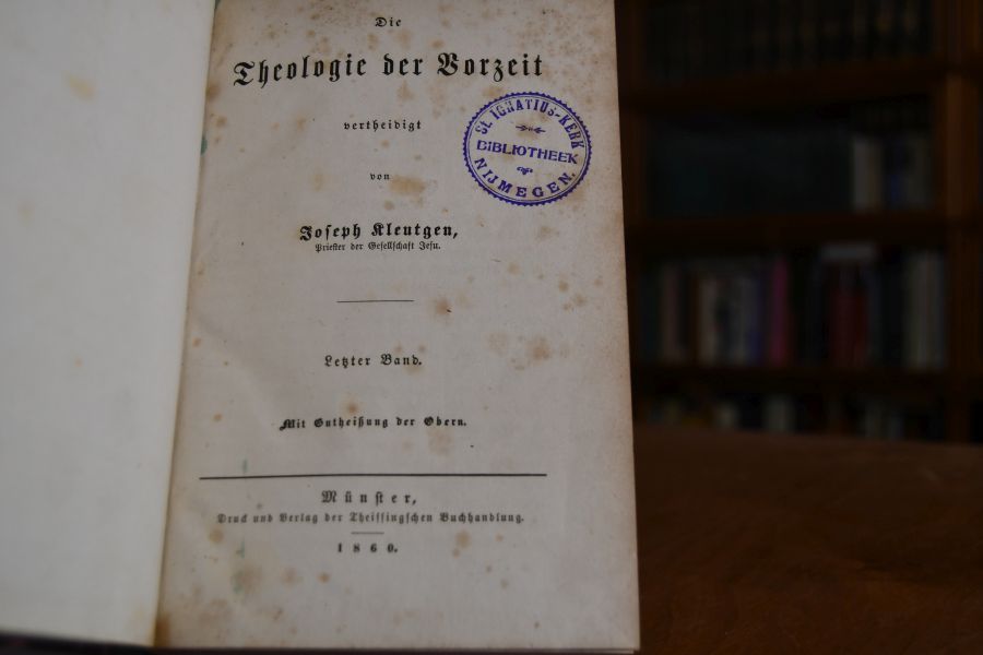 Die Theologie der Vorzeit. Letzter Band (apart).
