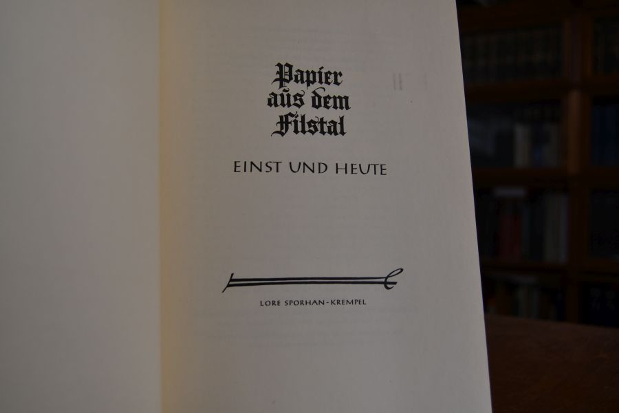 Papier aus dem Filstal. Einst und heute.