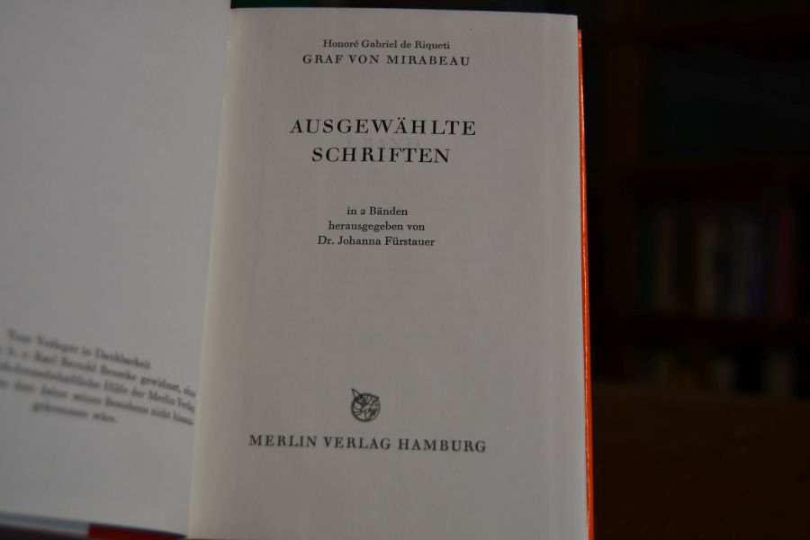 Ausgewählte Schriften in 2 Bänden.