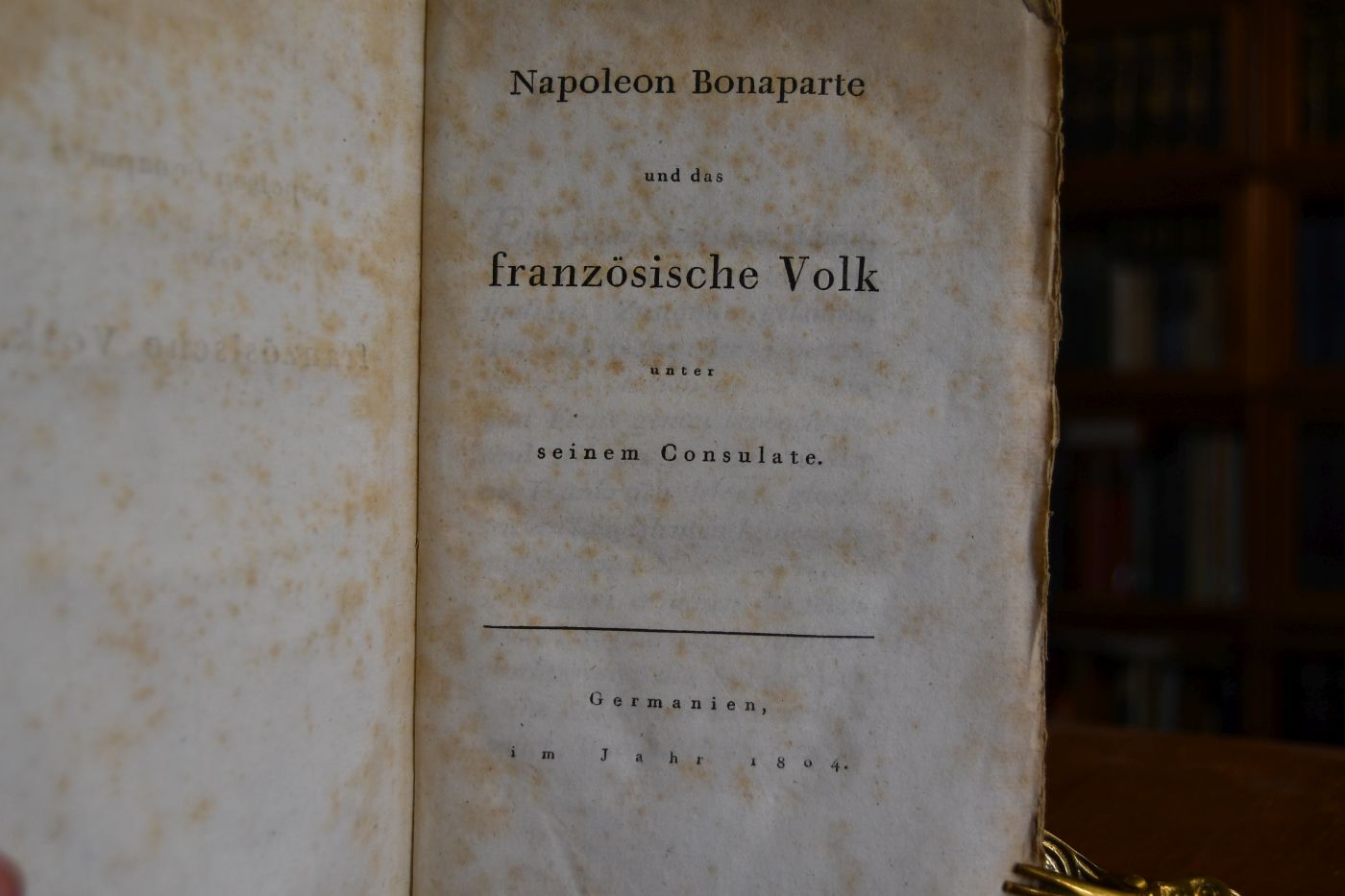 Napoleon und das französische Volk unter seinem Consulate.