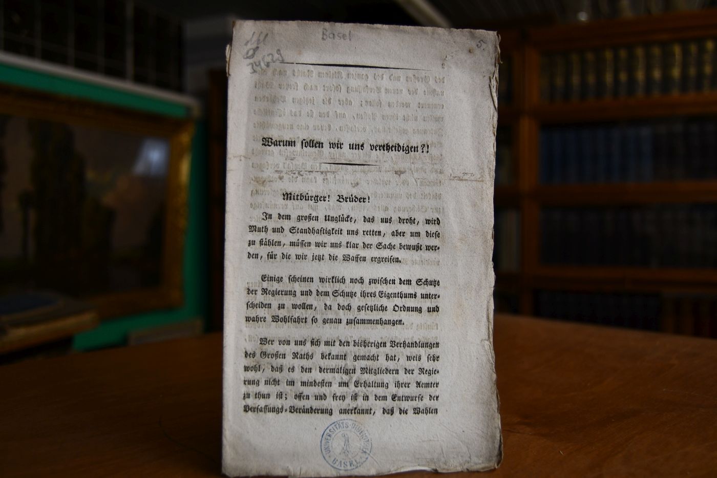 Warum sollten wir uns vertheidigen?!