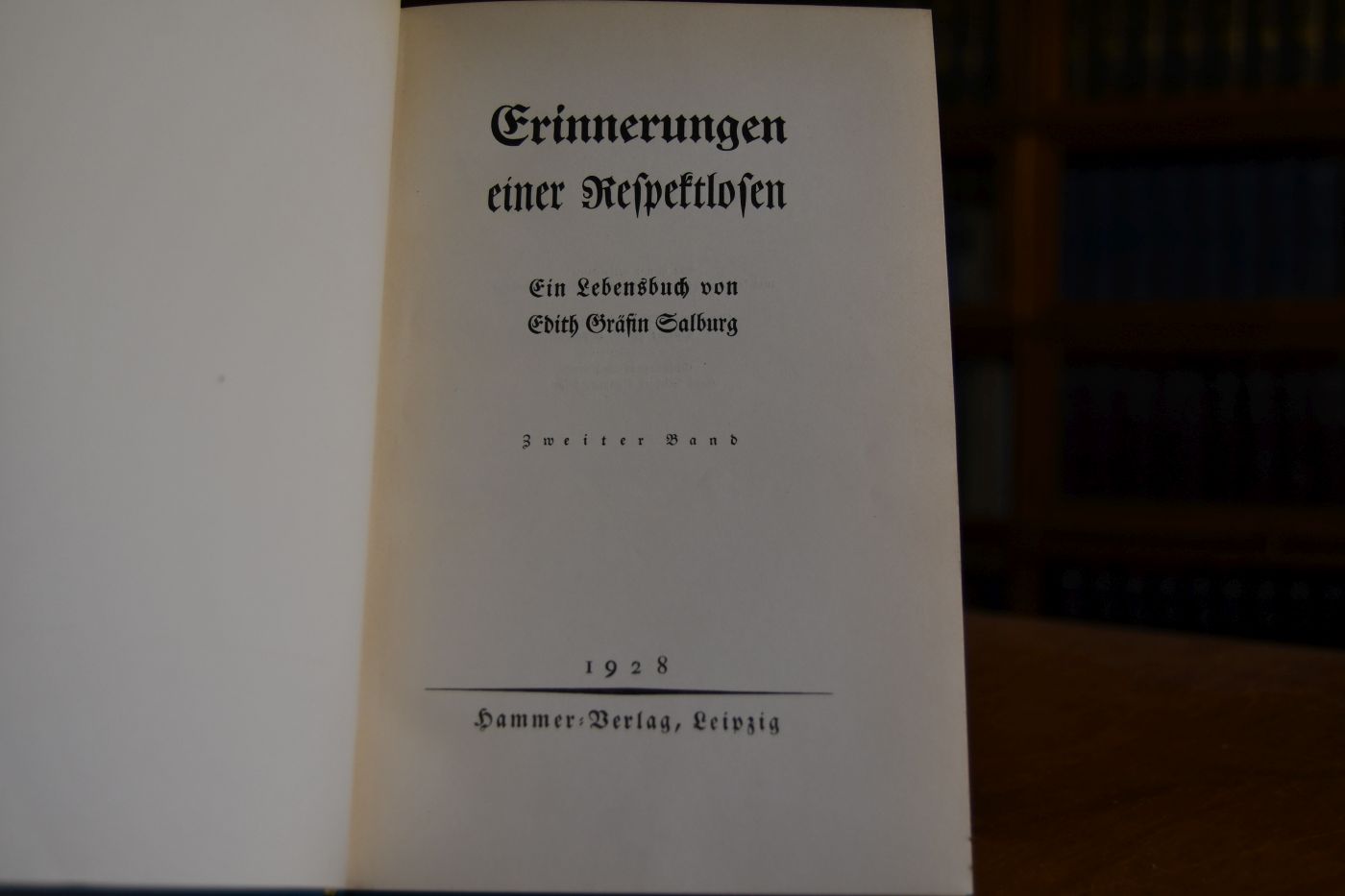 Erinnerungen einer Respektlosen. Ein Lebensbuch. Zweiter Band (apart).
