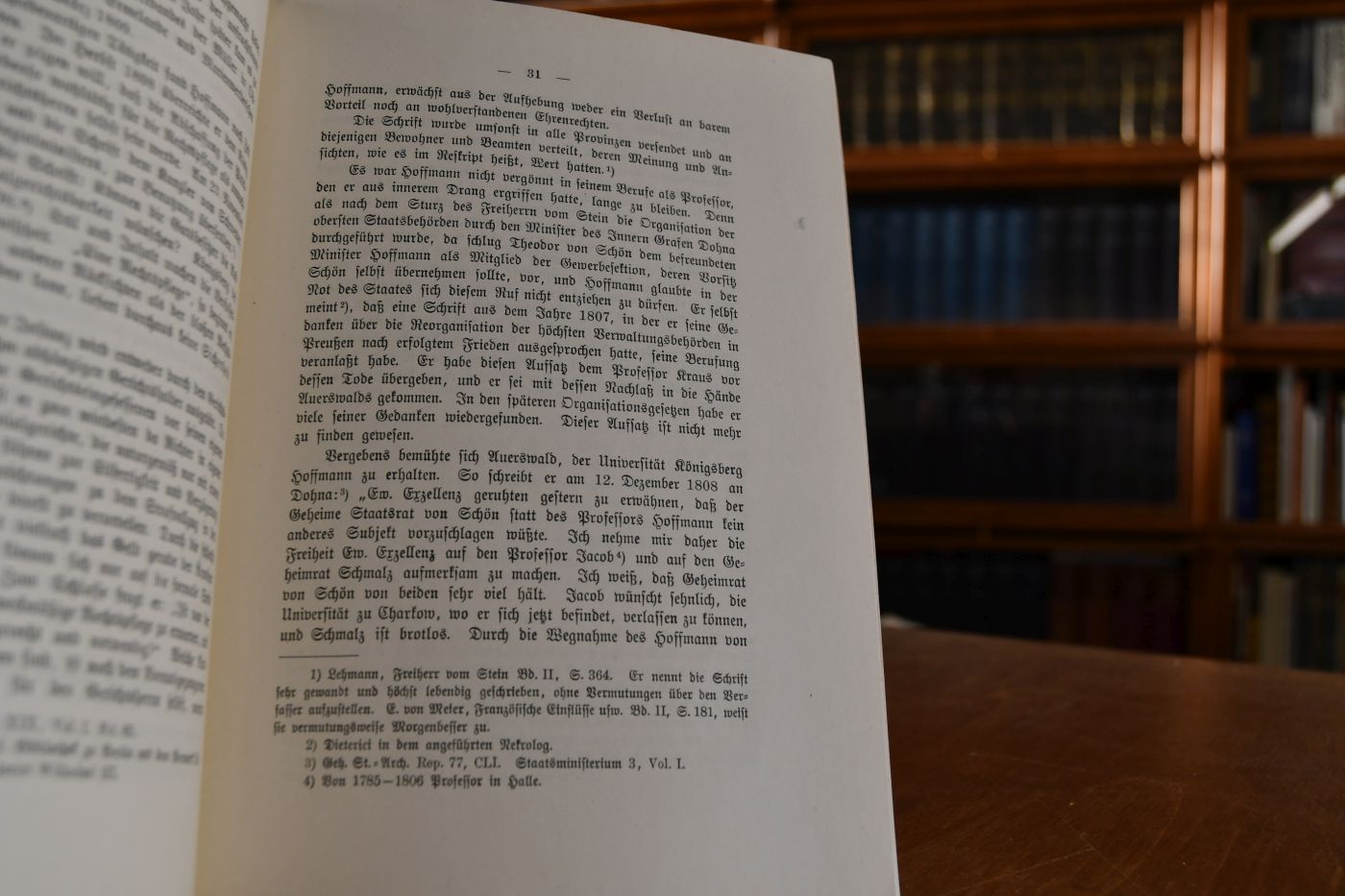 Johann Gottfried Hoffmann und sein Anteil an der staatswirtschaftlichen Gesetzgebung Preußens. Erster Teil 1765-1813.
