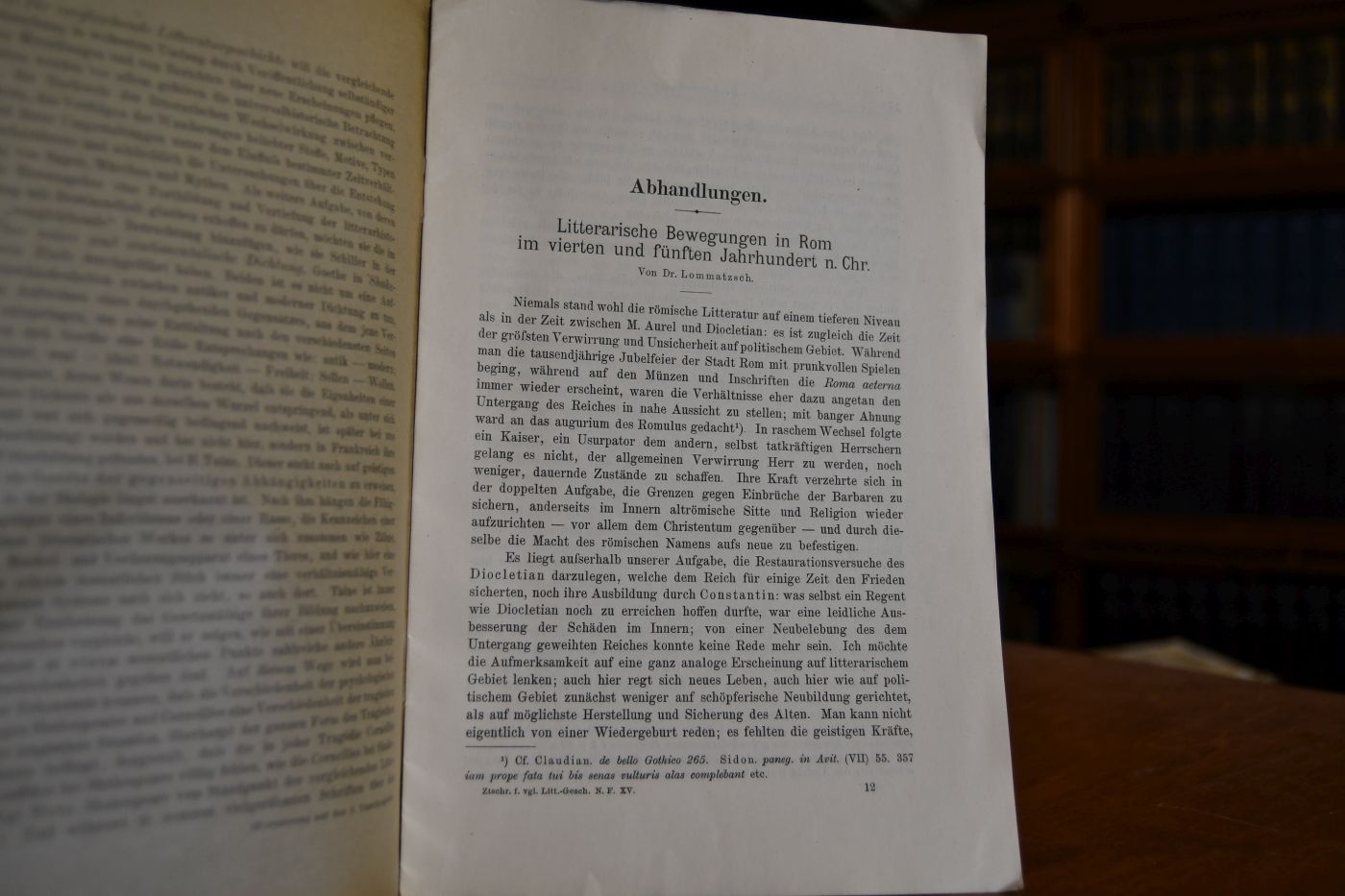 Litterarische Bewegungen in Rom im vierten und fünften Jahrhundert n.Chr.