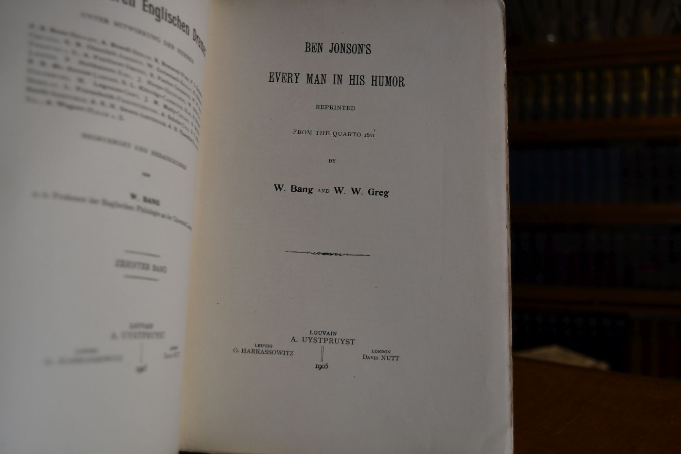 Ben Jonson`s every man in his humor. Reprinted from the Quarto 1601.