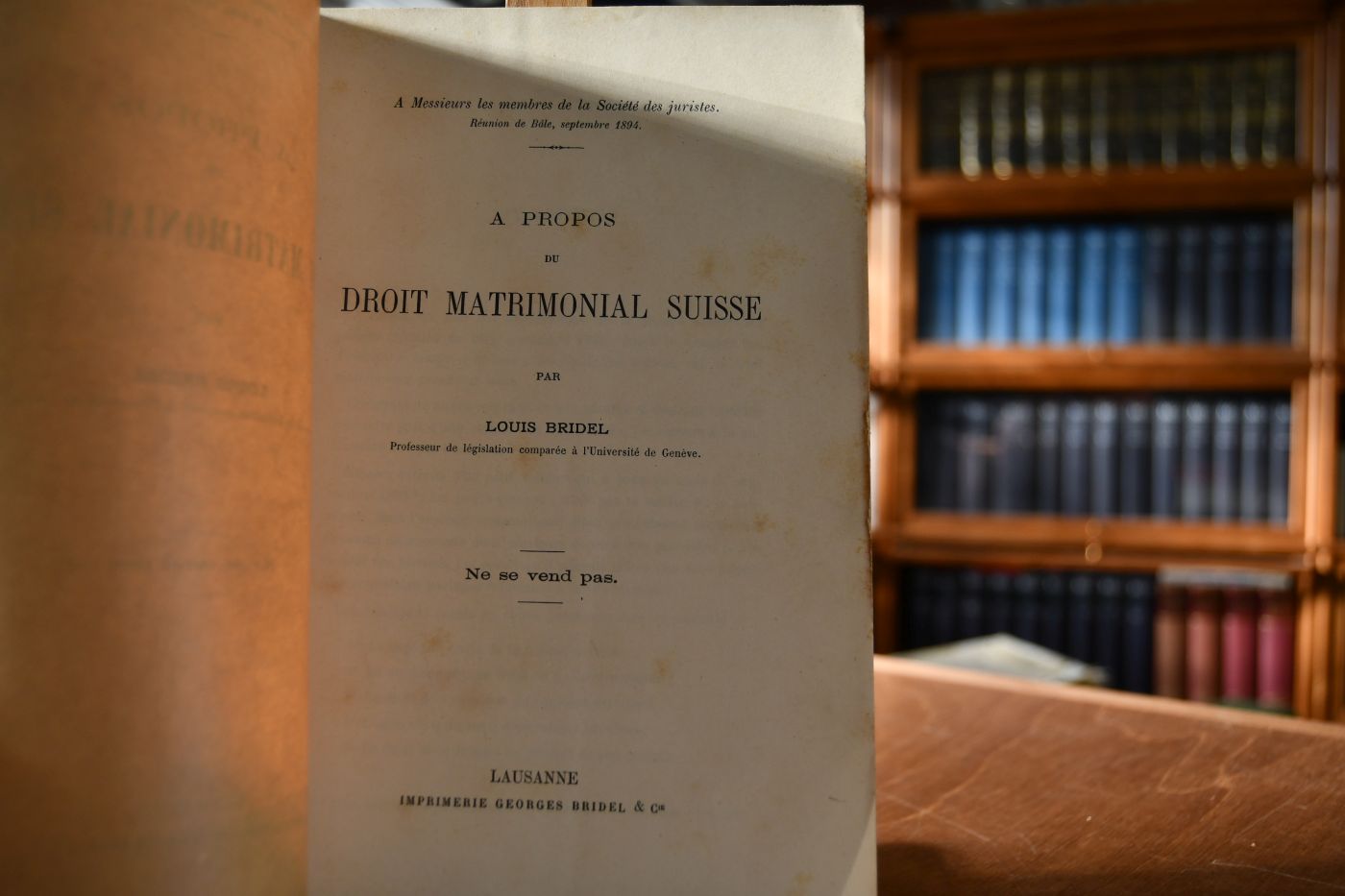 A propos de droit matrimonial Suisse.