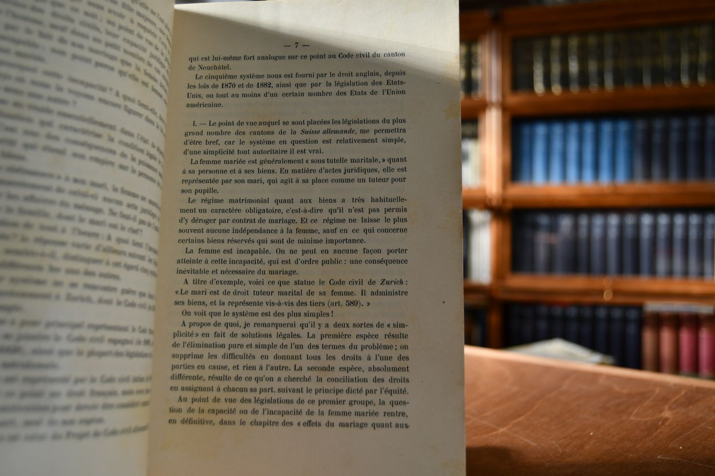 A propos de droit matrimonial Suisse.