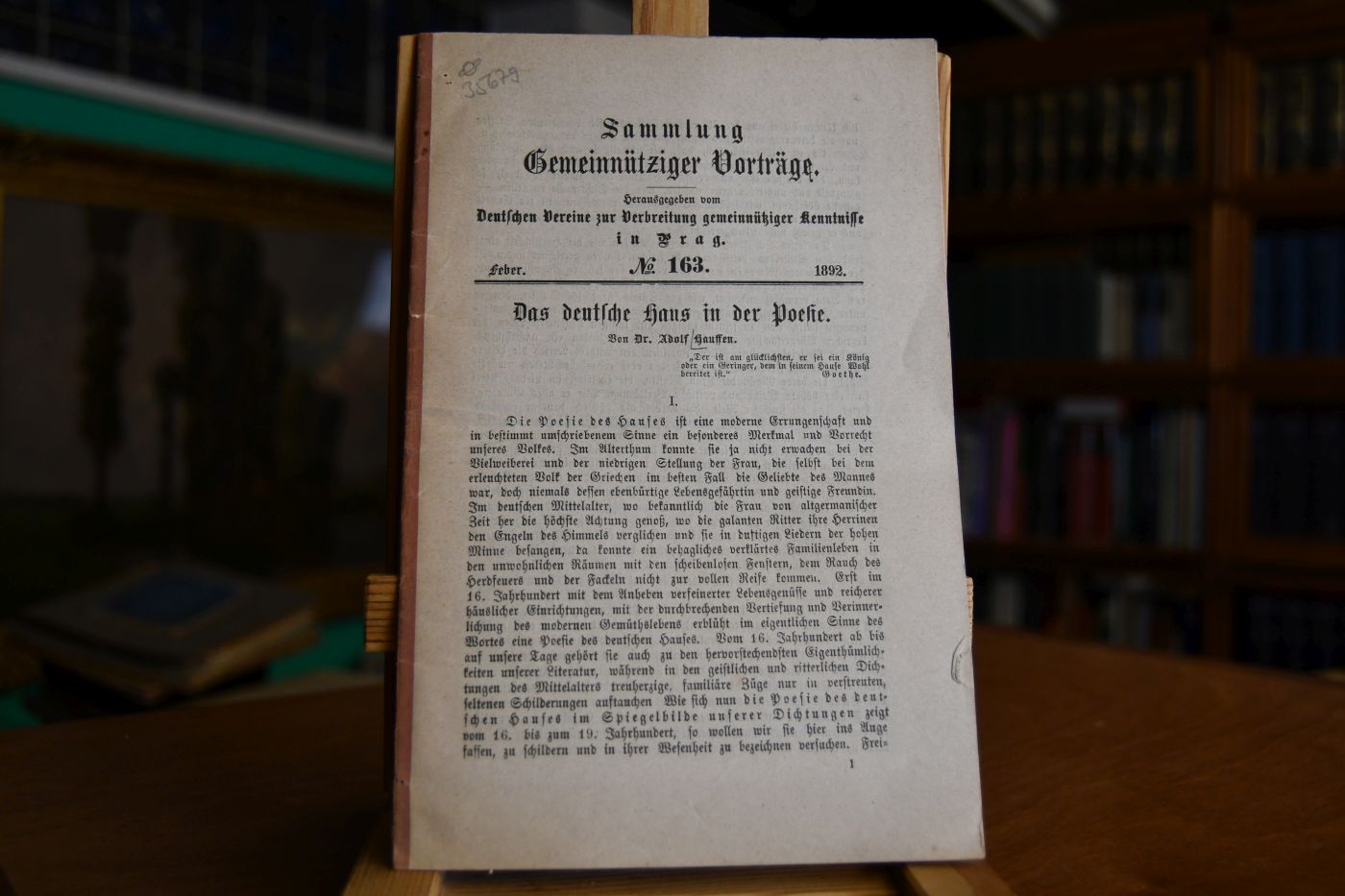 Das deutsche Haus in der Poesie.