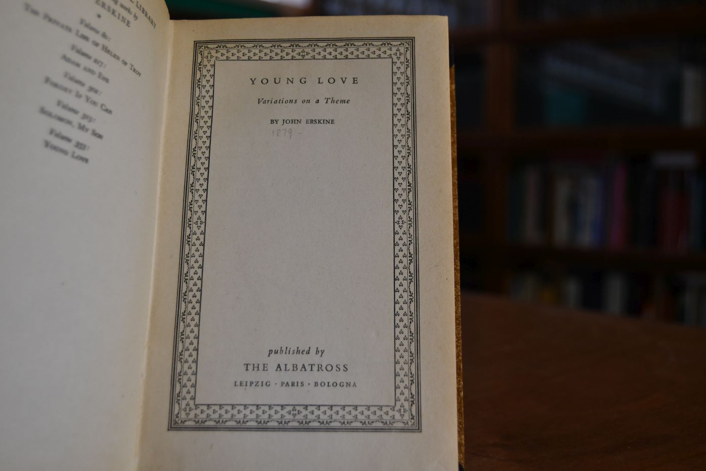 Young Love. Variations on a Theme.