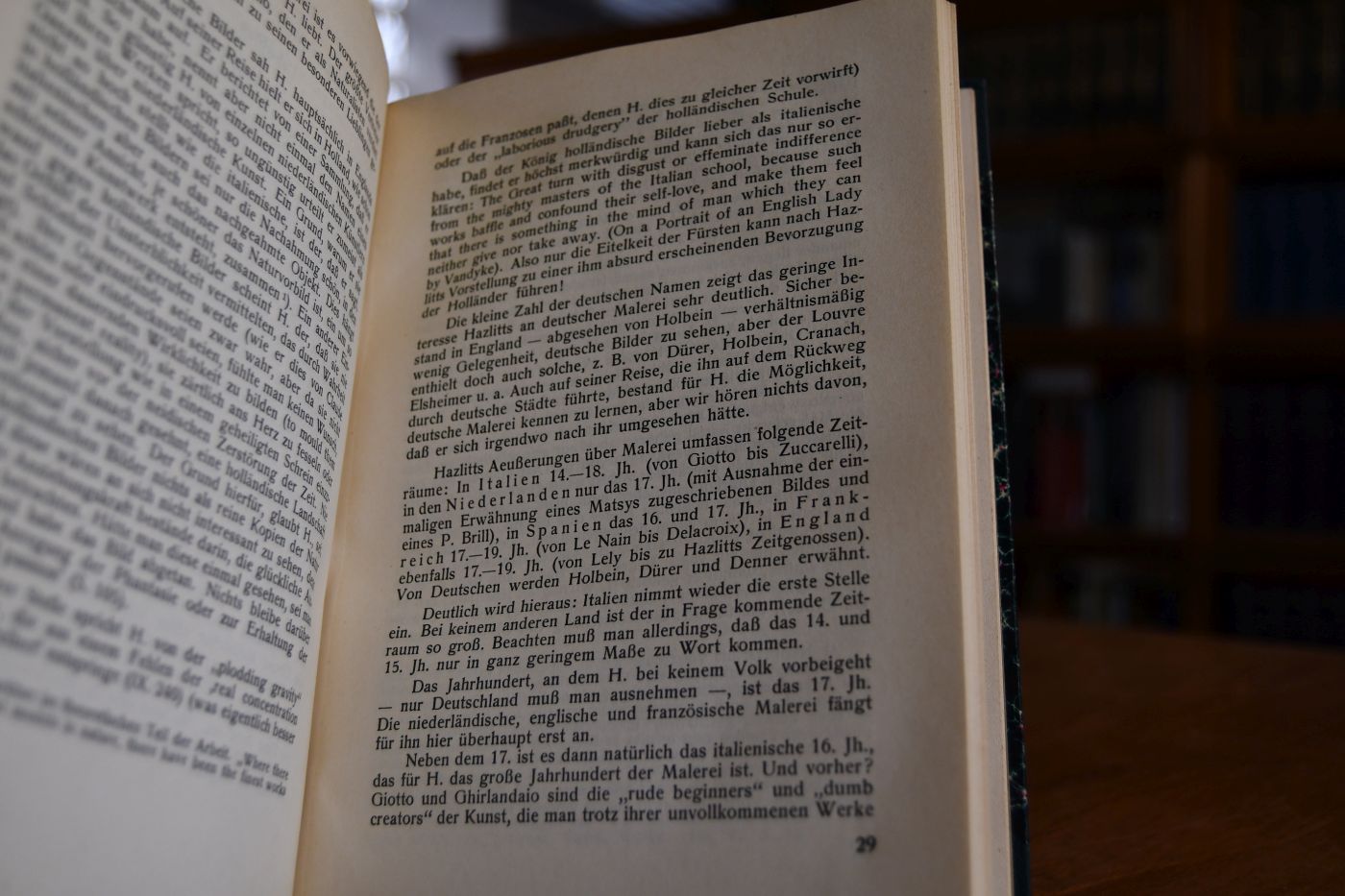 William Hazlitt und Die bildende Kunst.