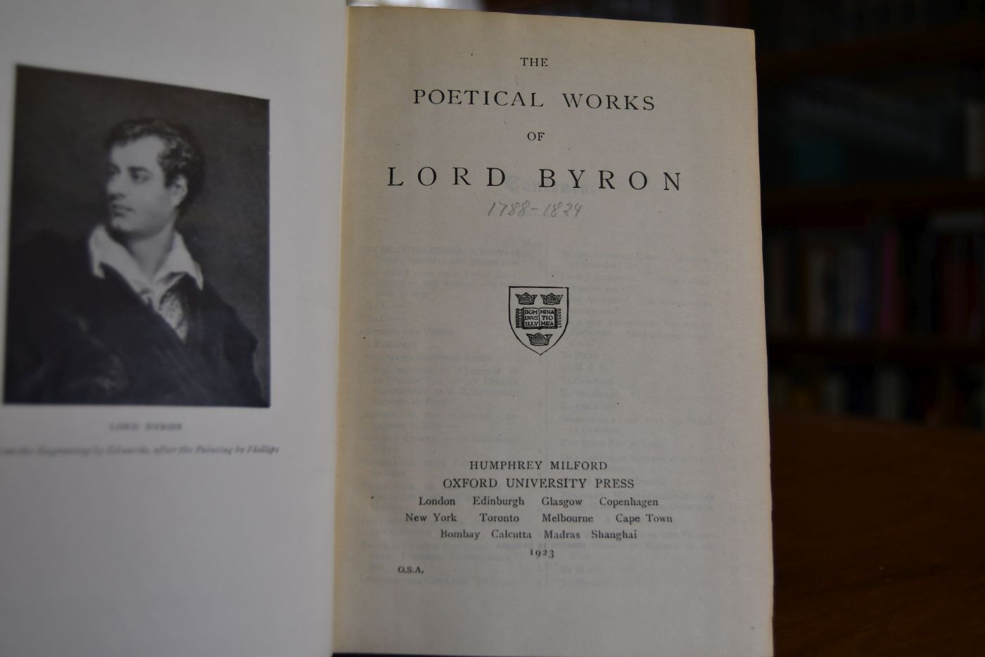 The poetical works of Lord Byron.