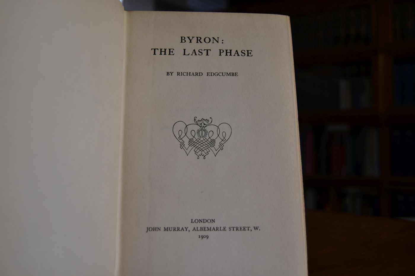 Byron The last Phase.