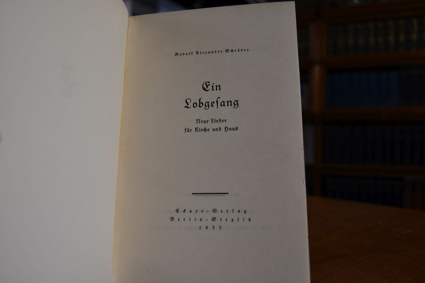 Ein Lobgesang. Neue Lieder für Kirche und Haus.