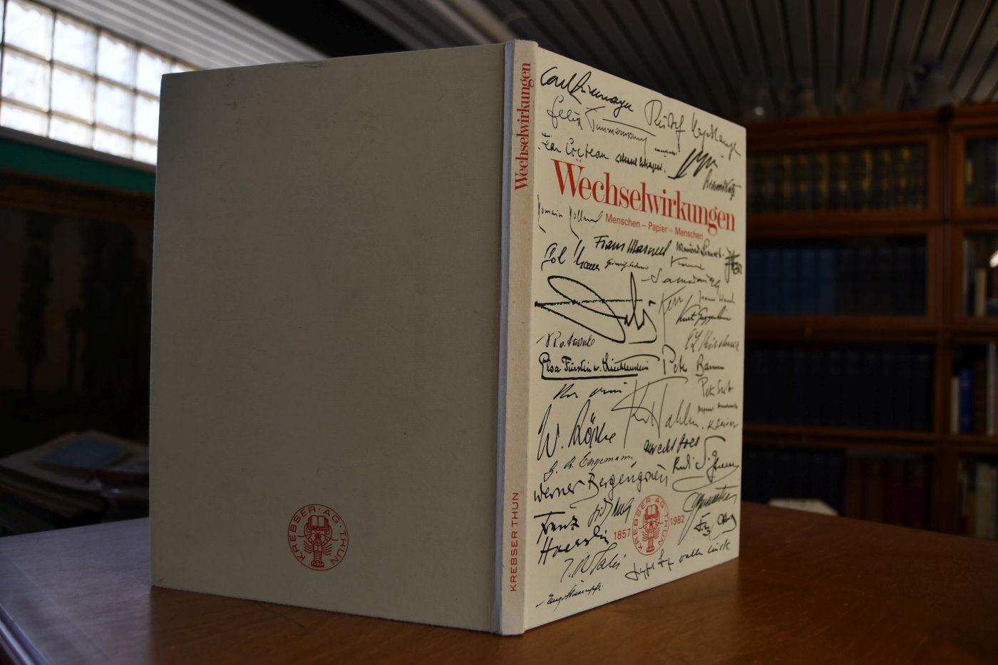 Wechselwirkungen. Menschen - Papier - Menschen ; zum 125jährigen Bestehen unserer Firma ; Krebser AG Thun 1857 - 1982.