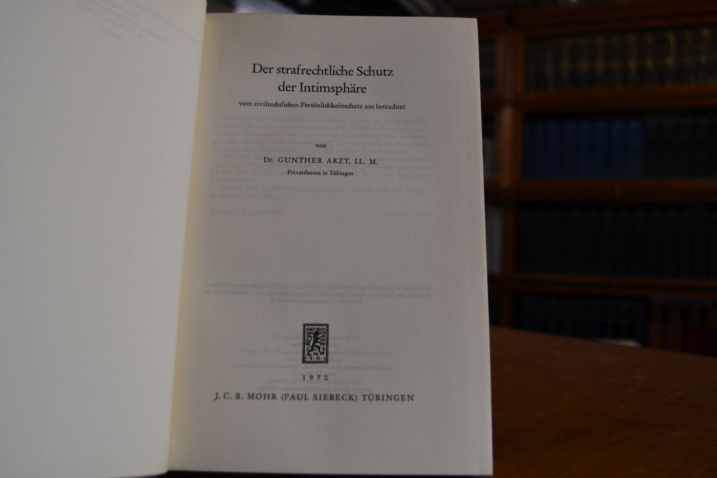 Der strafrechtliche Schutz der Intimsphäre.