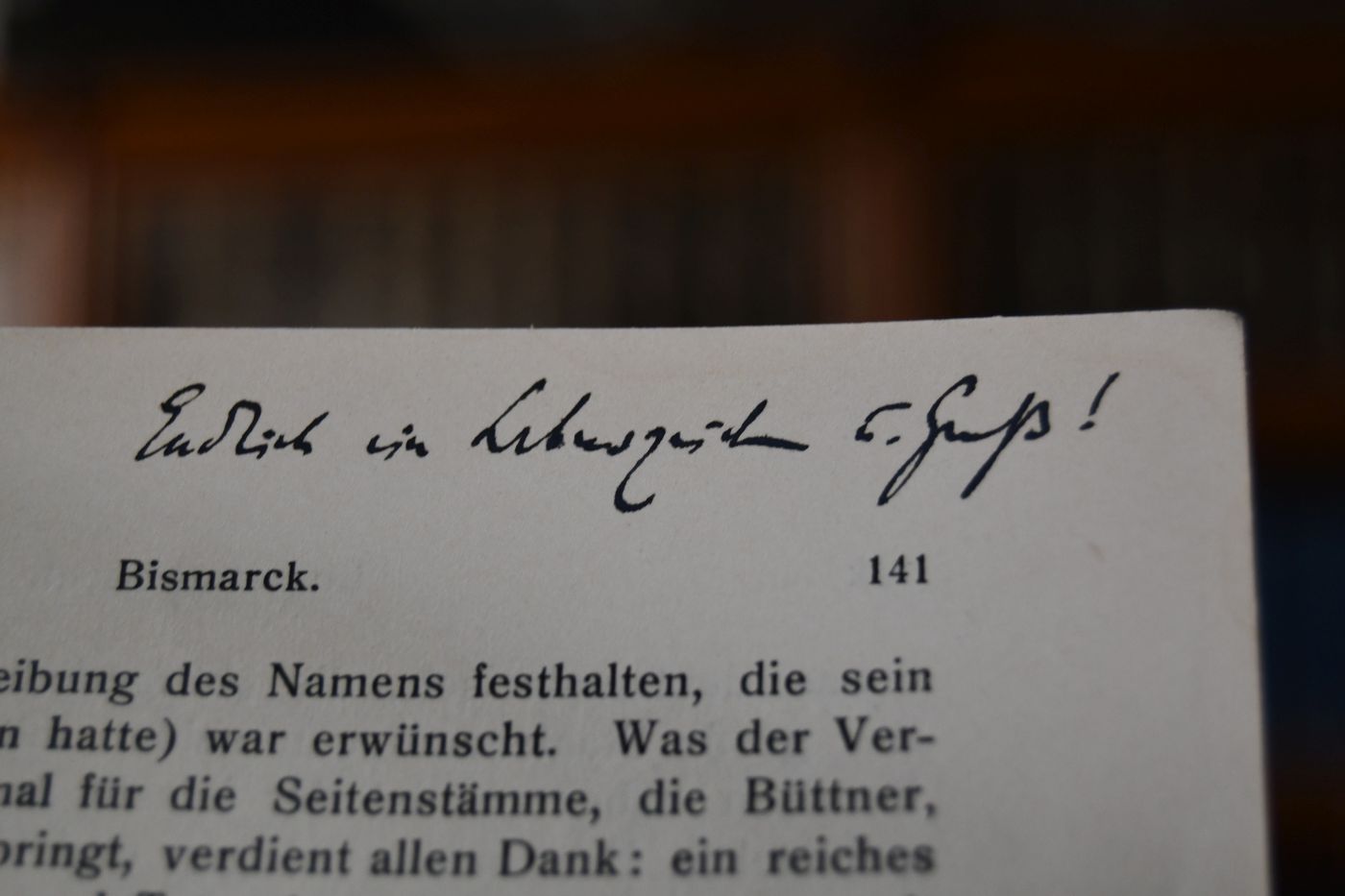 BuchbesprechungBismarcks Mutter und ihre Ahnen. Von Conrad Müller, I. Die Ahnen und die Jugendzeit, 1909.