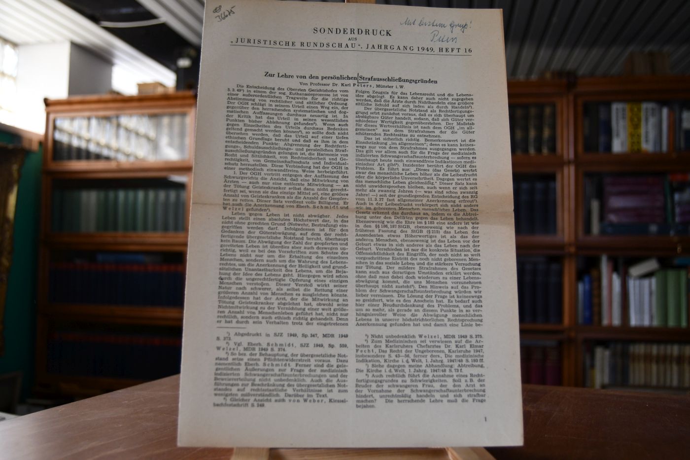 Zur Lehre von den persönlichen Strafausschließungsgründen.