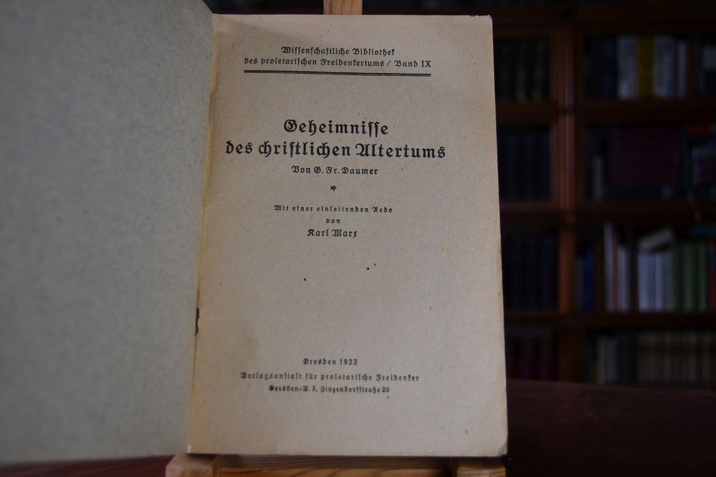 Geheimnisse des christlichen Altertums.