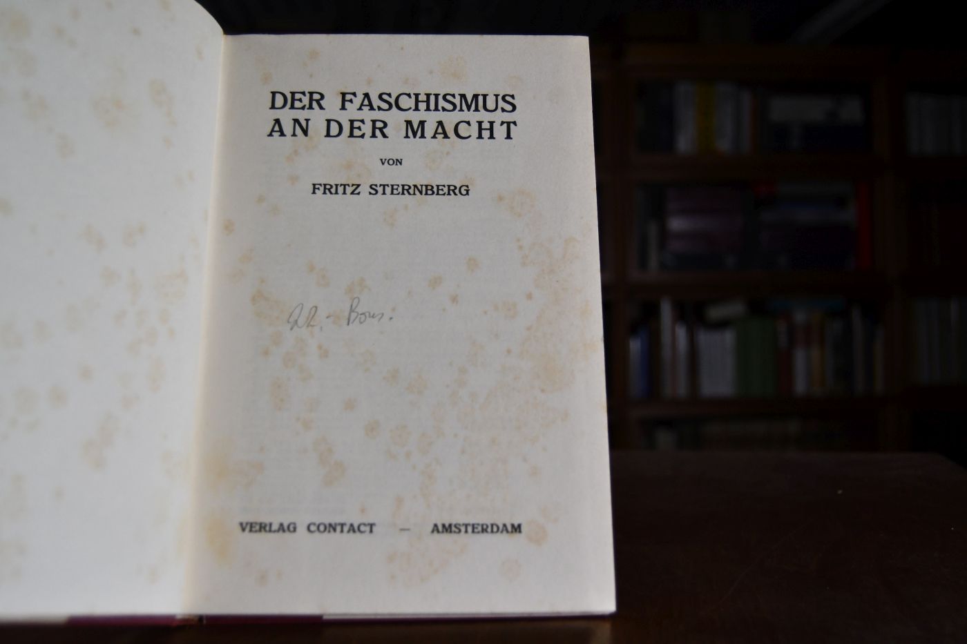 Der Faschismus an der Macht.