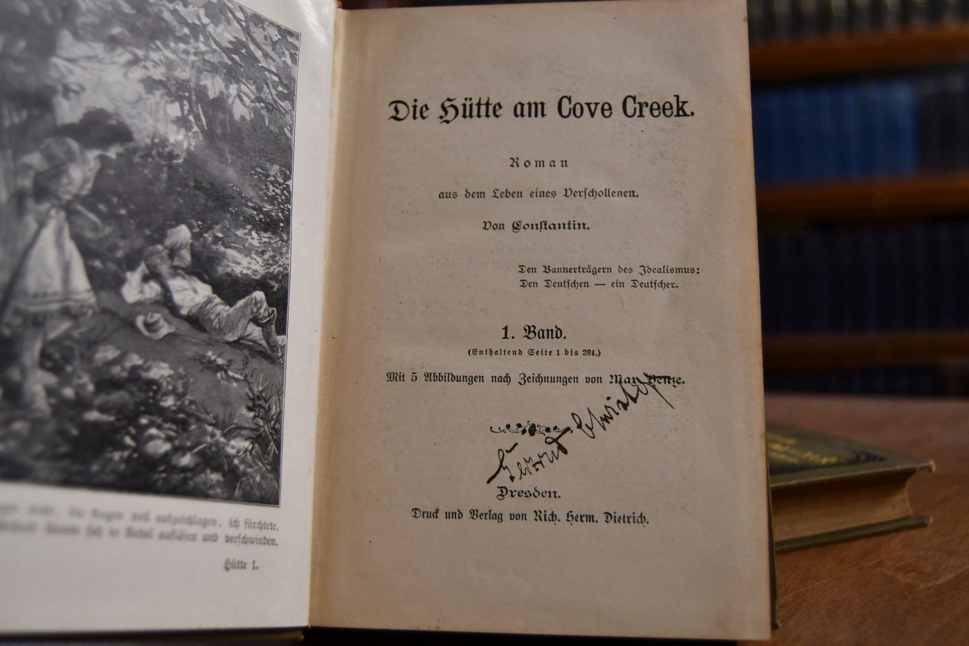 Die Hütte am Cove Creek. Roman aus dem Leben eines Verschollenen. Bde. 1+2 (von 3?)