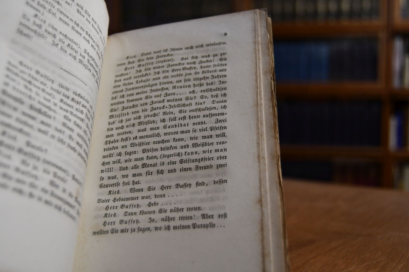 Herr Buffey in der Zaruck-Gesellschaft.