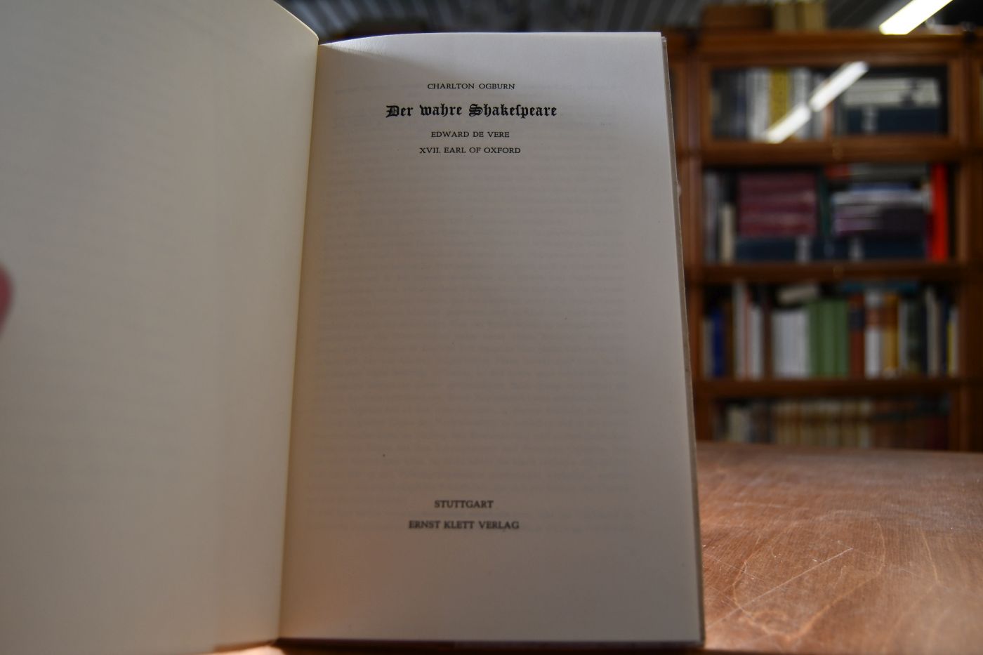 Der wahre Shakespeare. Edward de Vere XVII. Earl of Oxford.