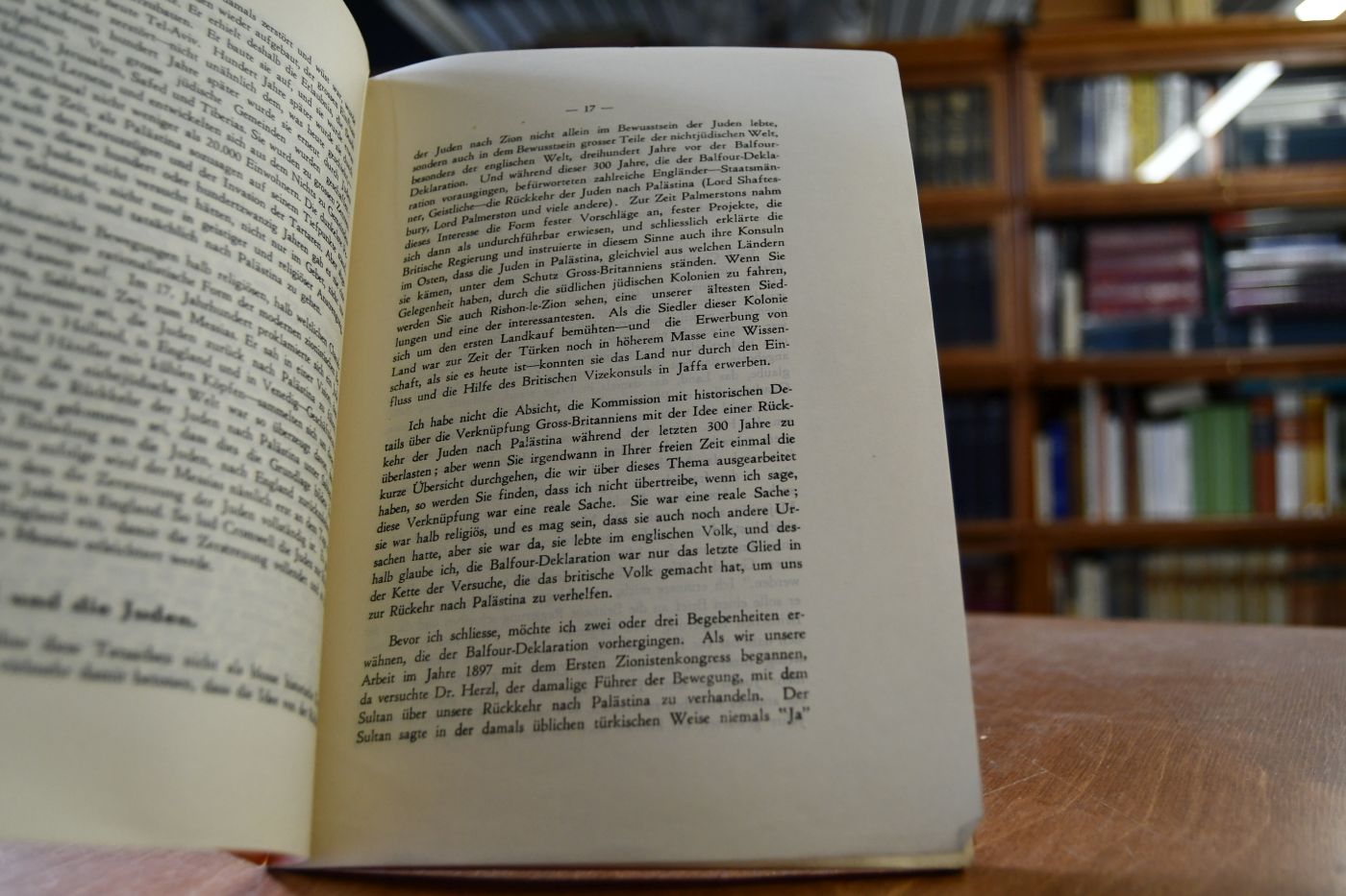 Das jüdische Volk und Palästina. Erklärung vor der Königlichen Palästina-Kommission in Jerusalem am 25. November 1936.