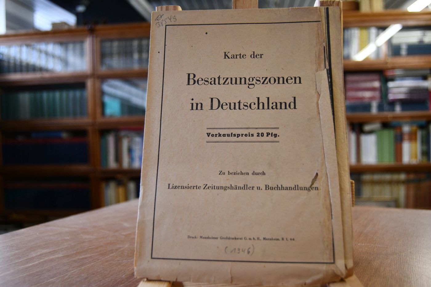 Karte der Besatzungszonen in Deutschland.