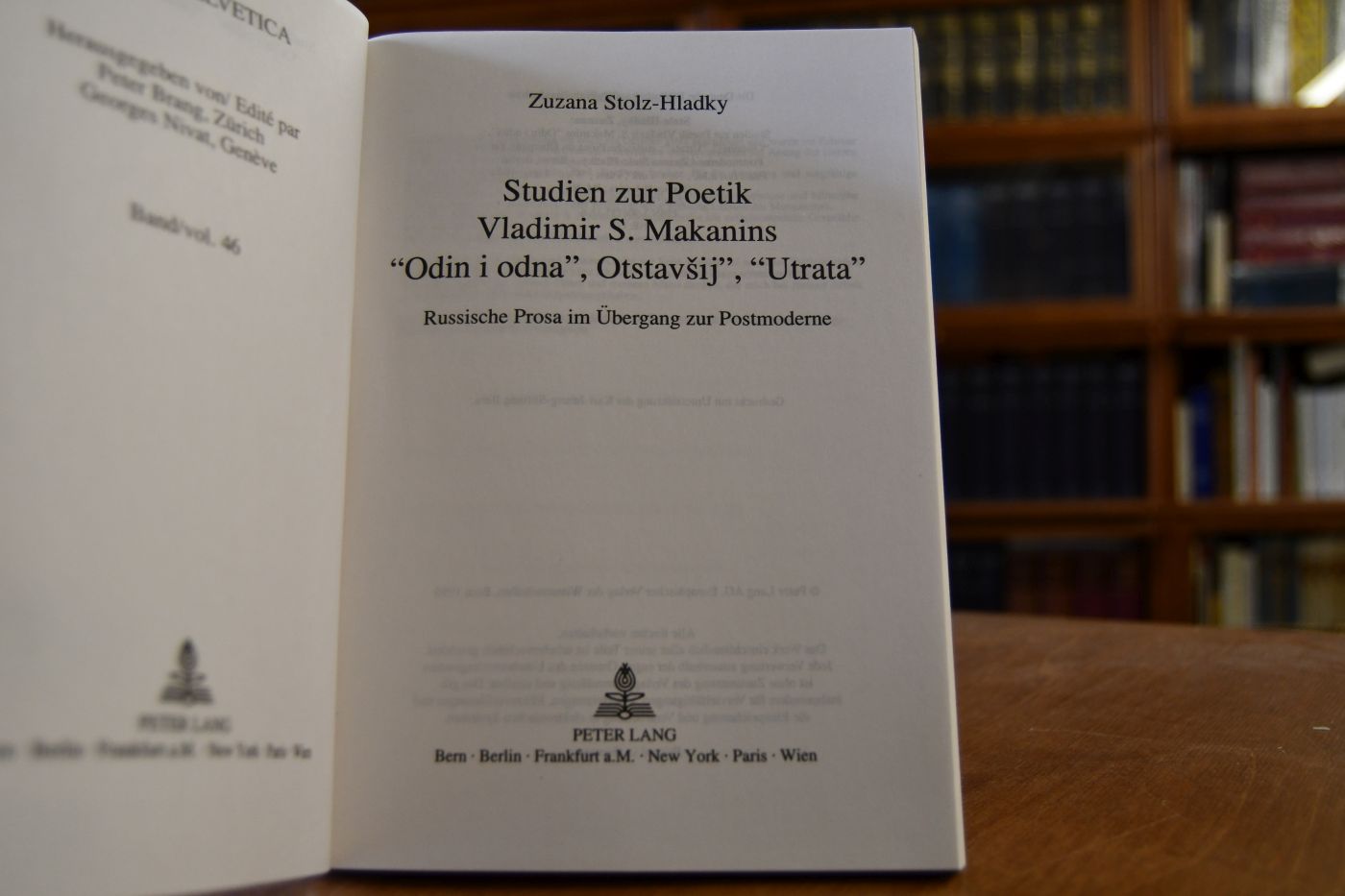 Studien zur Poetik Vladimir S. Makanins "Odin i odna", "Otstavsij", "Utrata". Russische Prosa im Übergang zur Postmoderne.