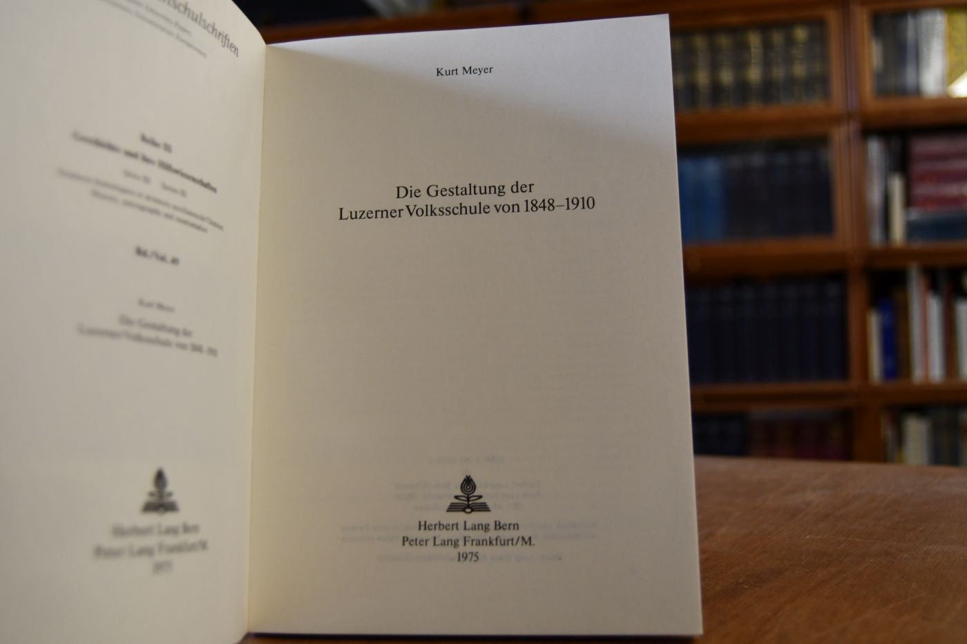 Die Gestaltung der Luzerner Volksschule von 1848 - 1910.