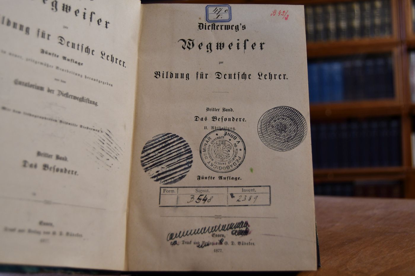 Diesterweg`s Wegweiser zur Bildung für Deutsche Lehrer. 3. Bd. (apart) Das Besondere II. Abtheilung.