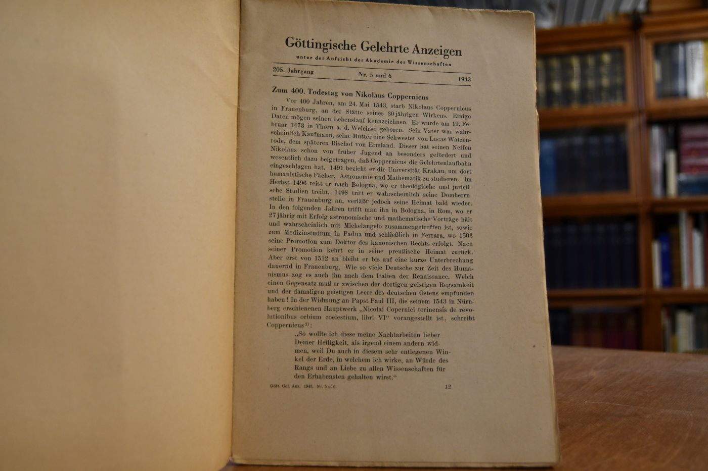 Göttingische Gelehrte Anzeigen, 205. Jahrgang, Nr. 5 und 6.